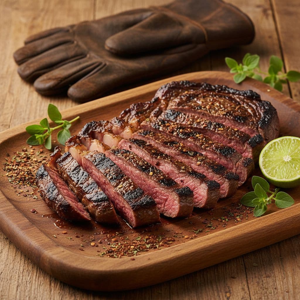 Argentinian Charred Ribeye – Asado Rub & Chimichurri