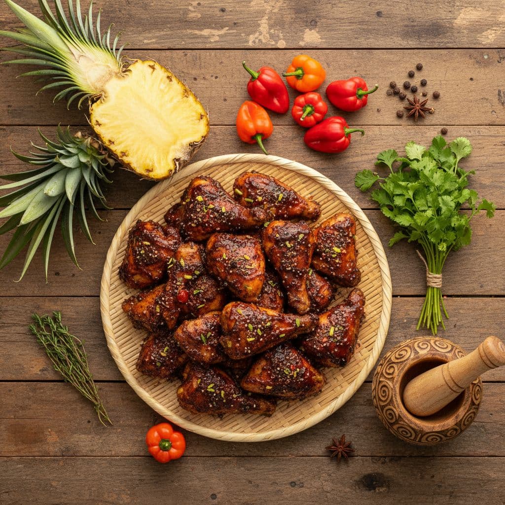Jamaican Jerk Chicken – Smoky Spice & Pineapple Salsa